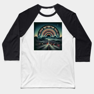 psychedelic sun Baseball T-Shirt